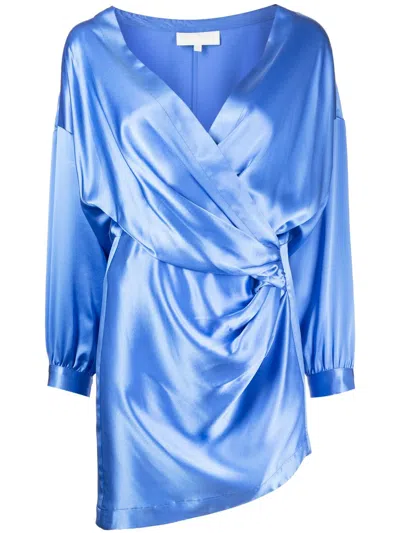 Michelle Mason Minikleid Mit Drapierten Akzenten In Blue