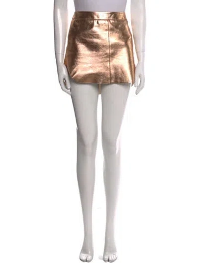 Pre-owned Michelle Mason Lambskin Mini Skirt