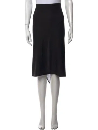 Pre-owned Michelle Mason Midi Length Skirt In Black