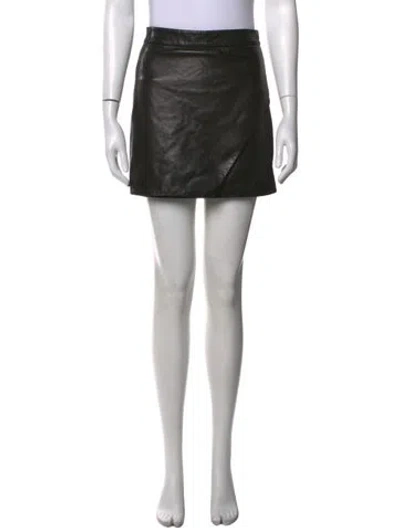 Pre-owned Michelle Mason Mini Skirt In Black