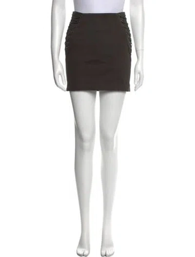 Pre-owned Michelle Mason Mini Skirt In Green