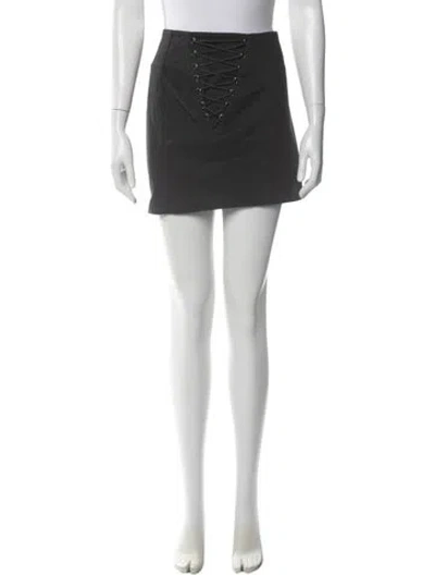 Pre-owned Michelle Mason Mini Skirt In Green