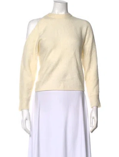Pre-owned Michelle Mason Mock Neck Sweater In Neutral