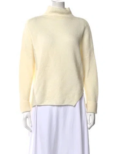 Pre-owned Michelle Mason Mock Neck Sweater In Neutrals