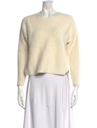 Pre-owned Michelle Mason Nylon Crew Neck Sweater In Neutral