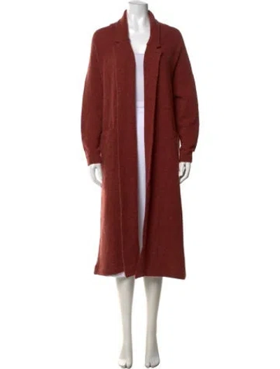 Pre-owned Michelle Mason Open Front Sweater W/ Tags In Brown