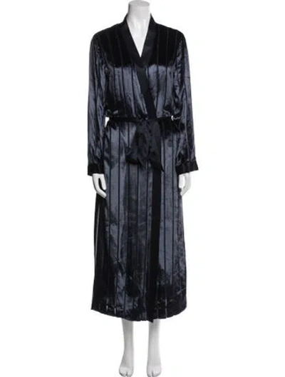 Pre-owned Michelle Mason Robe In Blue