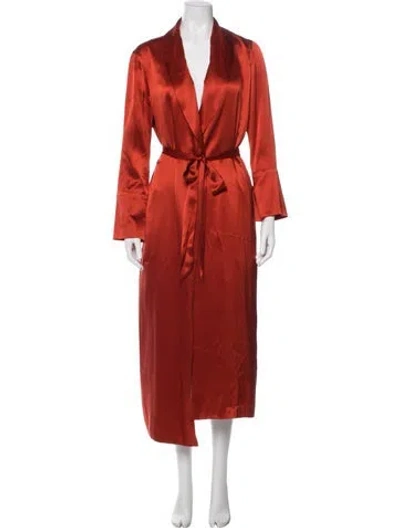 Pre-owned Michelle Mason Robe In Orange