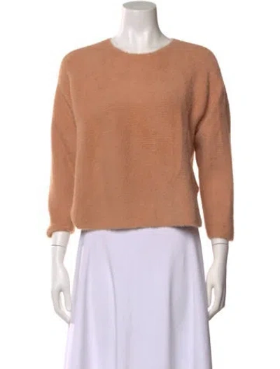 Pre-owned Michelle Mason Scoop Neck Sweater In Orange