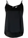 Michelle Mason Silk Camisole And Short Set In Blue