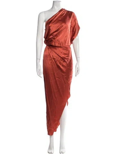 Pre-owned Michelle Mason Silk Long Dress W/ Tags In Pink