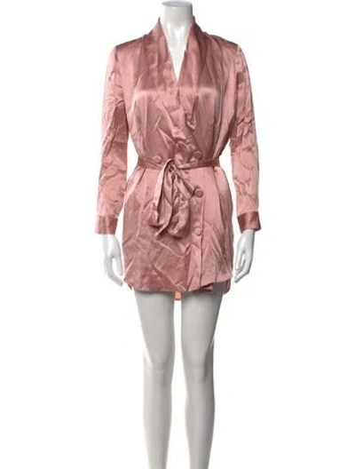Pre-owned Michelle Mason Silk Mini Dress In Pink