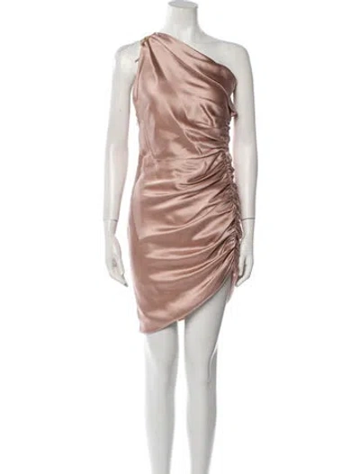 Pre-owned Michelle Mason Silk Mini Dress W/ Tags In Pink