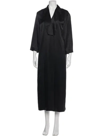 Pre-owned Michelle Mason Silk Robe In Blue