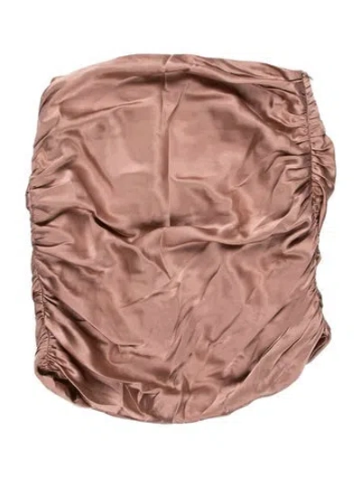 Pre-owned Michelle Mason Silk Scoop Neck Top In Pink