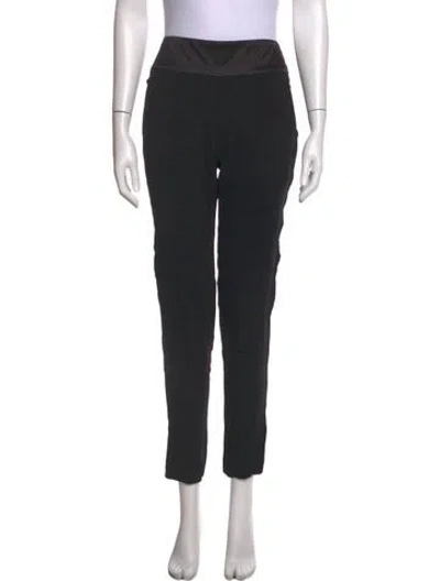 Pre-owned Michelle Mason Straight Leg Pants In Black