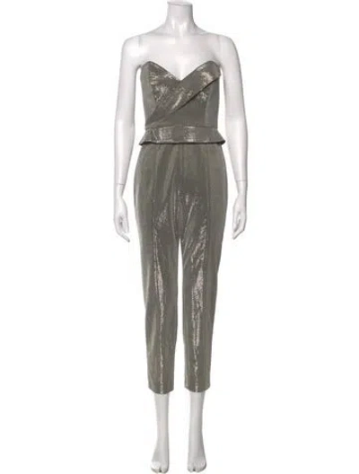 Pre-owned Michelle Mason Strapless Jumpsuit