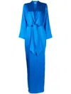 Michelle Mason Abendkleid Im Kimono-stil In Blue
