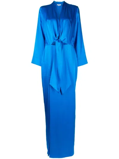 Michelle Mason Abendkleid Im Kimono-stil In Blue