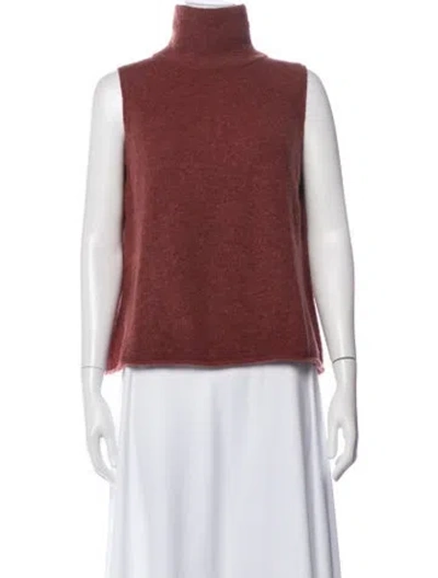 Pre-owned Michelle Mason Turtleneck Sweater In Burgundy