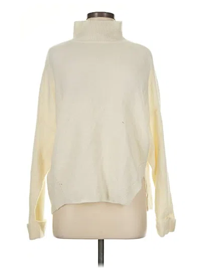 Pre-owned Michelle Mason Turtleneck Sweater In Ivory