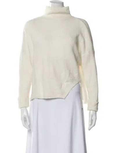 Pre-owned Michelle Mason Turtleneck Sweater In Neutral