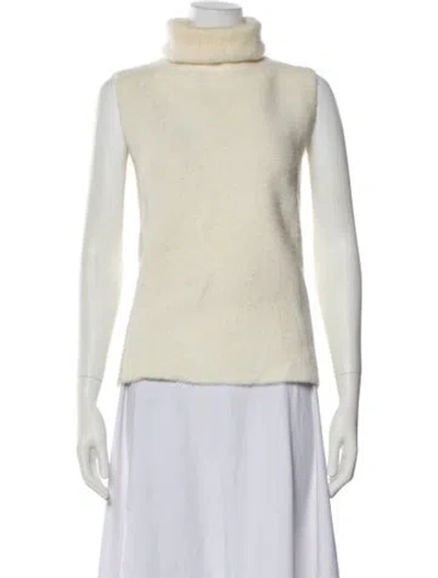 Pre-owned Michelle Mason Turtleneck Sweater In Neutral