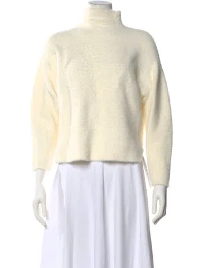 Pre-owned Michelle Mason Turtleneck Sweater In Neutral
