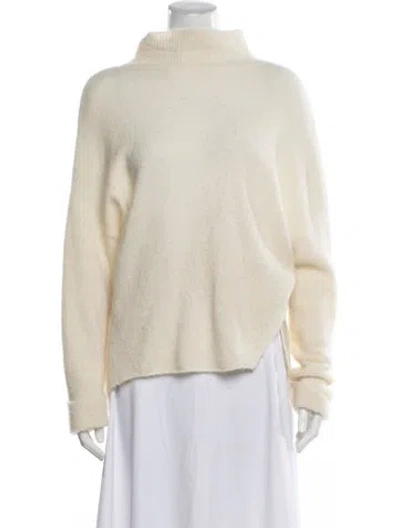 Pre-owned Michelle Mason Turtleneck Sweater In Neutral