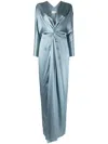Michelle Mason Abendkleid Aus Seide In Blue