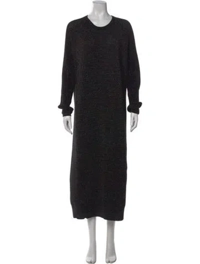Pre-owned Michelle Mason Wool Long Dress In Multi