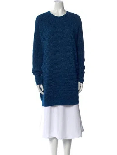 Pre-owned Michelle Mason Wool Striped Sweater In Blue