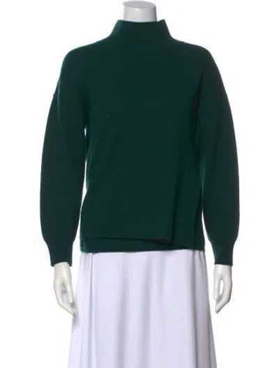 Pre-owned Michelle Mason Wool Turtleneck Sweatshirt In Green