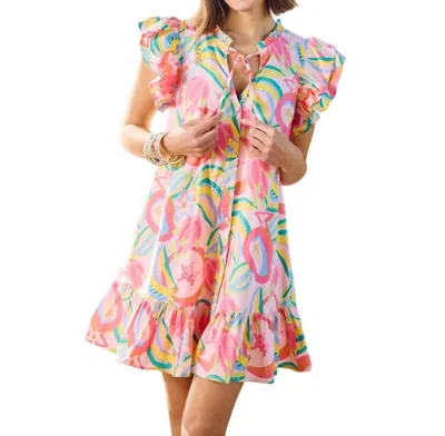 Michelle Mcdowell Abby Dress In Copacabana Pink In Multi