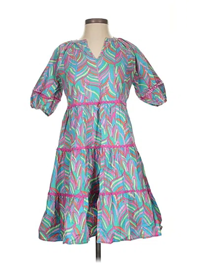 Pre-owned Michelle Mcdowell Casual Dress In Teal