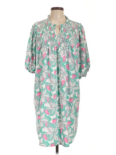 Pre-owned Michelle Mcdowell Casual Dress In Teal