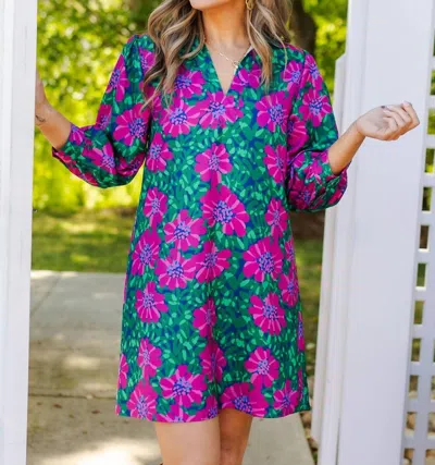 Michelle Mcdowell Charlie Wildflower Dress In Green In Multi