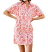 Michelle Mcdowell Dani Dress In Spring It On Coral In Multi
