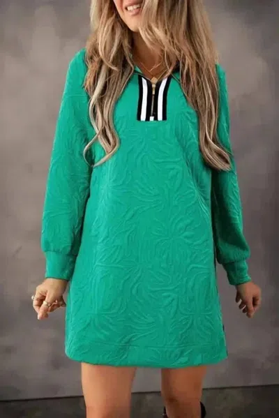 Michelle Mcdowell Evelyn Mini Dress In Pine In Green