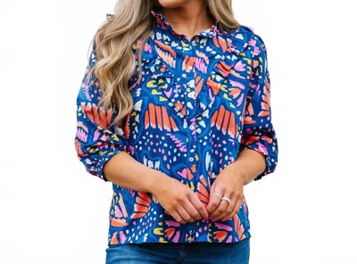 Michelle Mcdowell Kelly So Fly Top In Blue