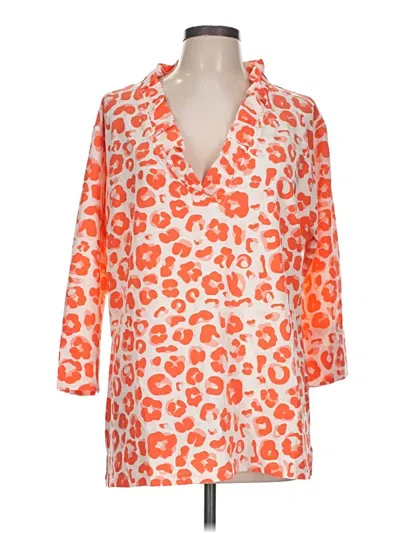 Pre-owned Michelle Mcdowell Kimono In Orange