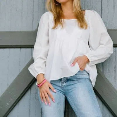 Michelle Mcdowell Kriten Top In Ivory In Multi