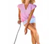 Michelle Mcdowell Leigh Top In Pink In Multi