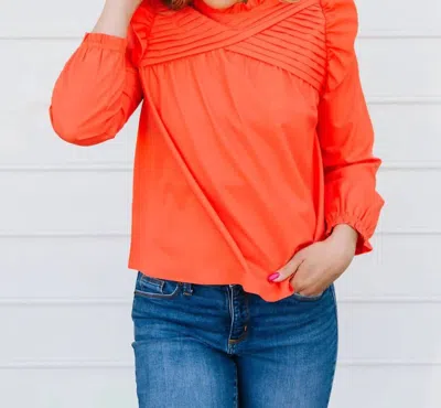 Michelle Mcdowell Mckenna Top In Fire In Orange