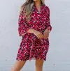 Michelle Mcdowell Morgan Dress In Walk This Way Red In Red