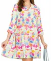 Michelle Mcdowell Morgan Mini Dress In Afternoon Showers In Multi