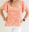 MICHELLE MCDOWELL PRETTY PALM PAISLEY TOP IN PINK