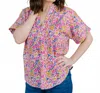 Michelle Mcdowell Rachel Top In A New Day Berry In Multi