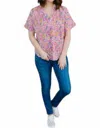 Michelle Mcdowell Rachel Top In New Day Berry In Multi