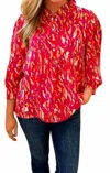 MICHELLE MCDOWELL ROXY TOP IN RED